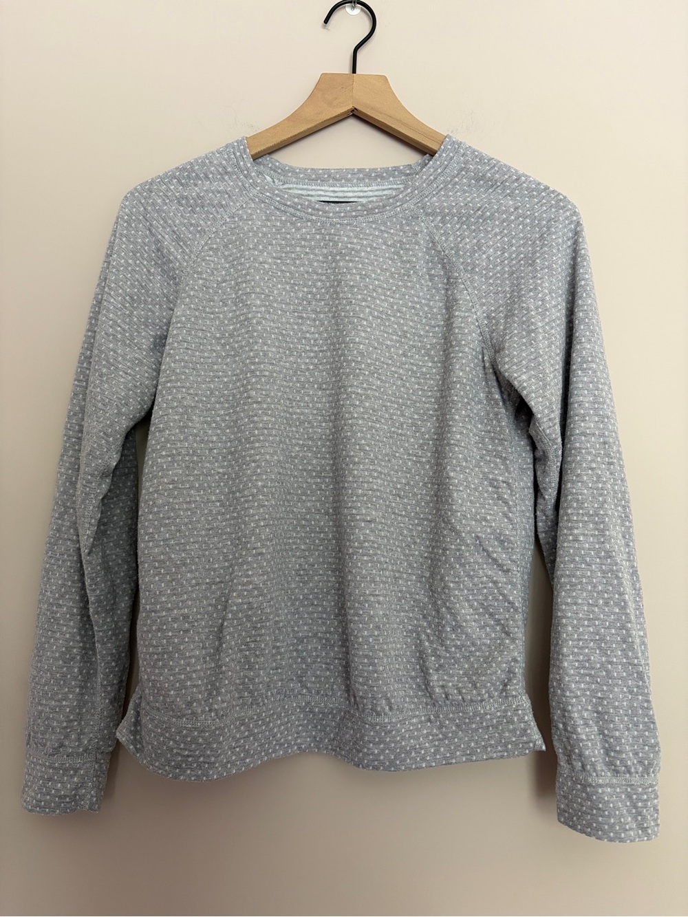 Marine Layer Juno Reversible Raglan Gray Crewneck